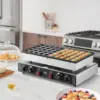 Dutch Pancake Baker, 50PCS 1700W Commercial Electric Nonstick Waffle Maker Machine, 1.8 Inches Pancake Maker with 2 Thermostats 1