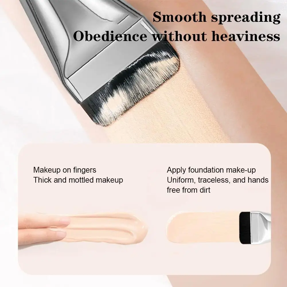 Ultra Thin Foundation Brush Flat Head Contour Brush Lightweight and Thin Foundation Cream Makeup Brushes