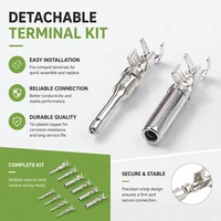 High Quality  Waterproof  DT Series Fixed Flange Plug Connector Kit 2/3/4/6/8/12Pin Male/Female for Truck Bus Wiring 22-16AWG 5