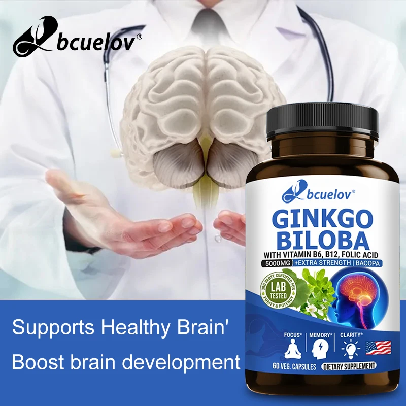 

Advanced Nootropic Brain Booster Supplement Enhances Focus, Improves Memory, Boosts Nerve Energy & IQ Health Vitamins B12, B6