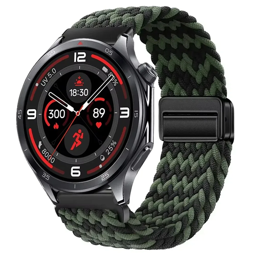 Braided Sport Nylon Strap, 22mm - Durable & Stylish Watchband Bracelet