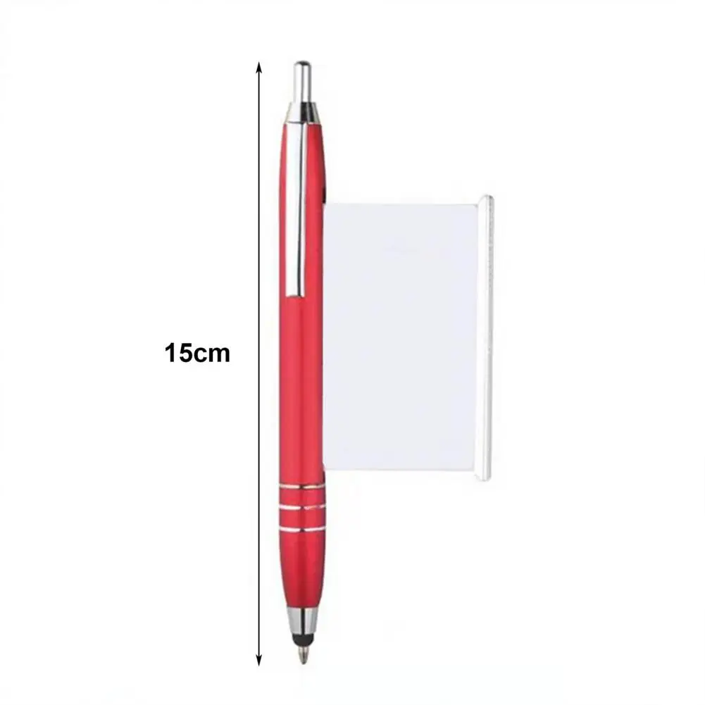 Metal Ballpoint Pen Retractable Note Pen Pull-out Cheat Sheet Pen Smooth Writing Clip Fixing Ballpoint Pens stationery images - 6