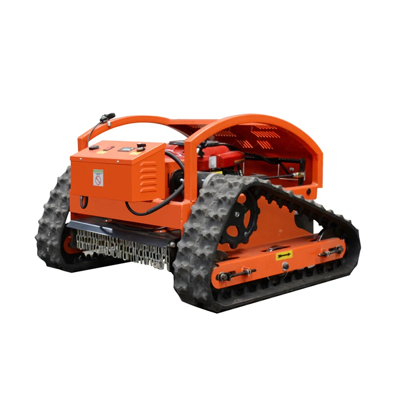 Crawler Robot Lawn Mower Self Propelled Remote Control Walking Tractor Garden Grass Cutting Machine Automated customized