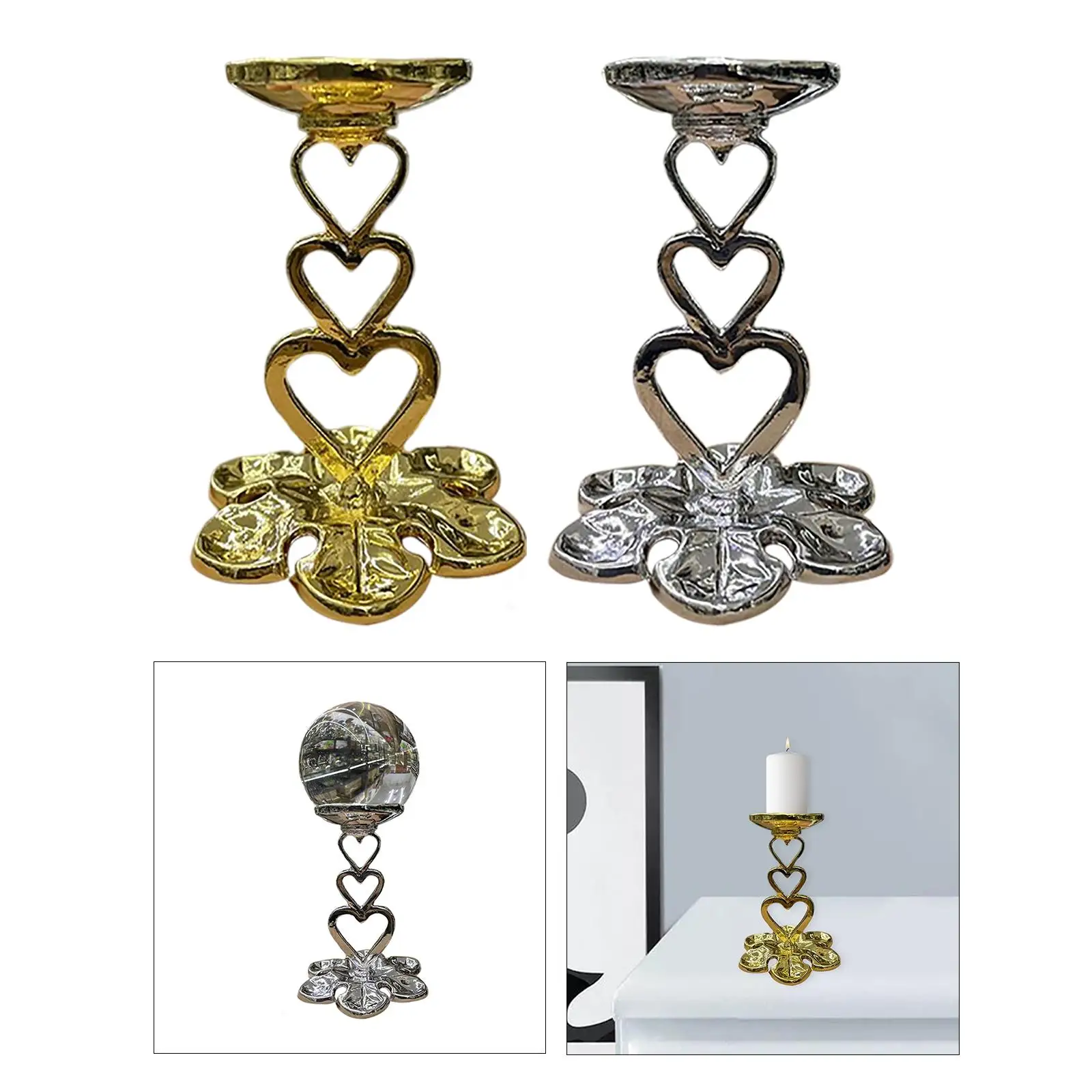 

Стеклянная подставка с лепестками в форме сердца для офиса и дома