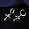 2024 Korean Wave New Ricky Same Classic Cross Earrings Fashion Zircon Men's Vintage Jewelry Accessories Gift 3