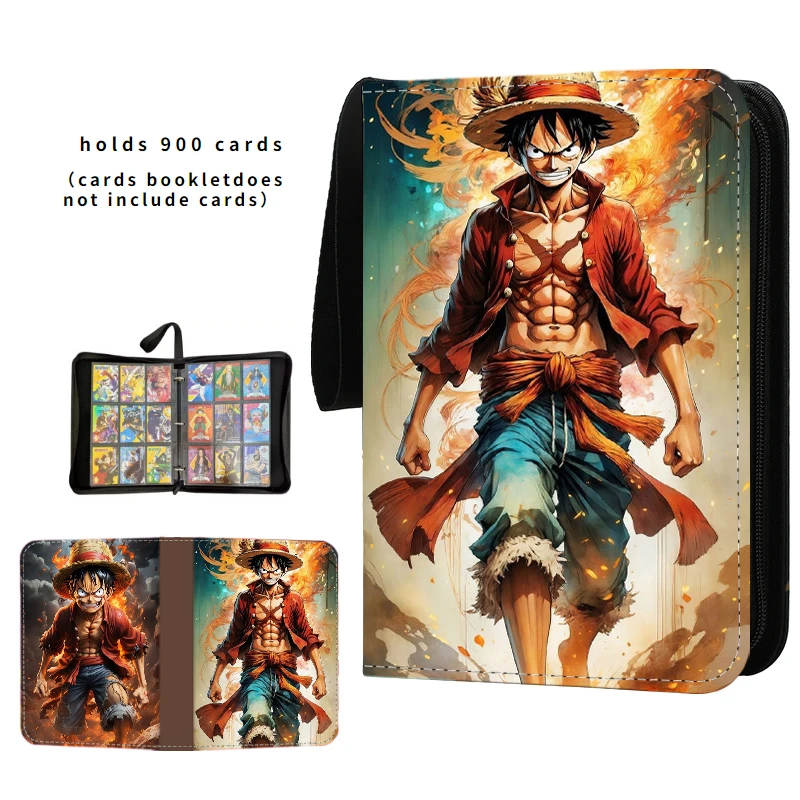 Anime 40-900 stücke Ein Stück Luffy Zoro Karte Buch Pu Super Große Kapazität Karte Binder Display Spiel Sammlung Karte kinder Spielzeug Geschenk – Detail 8