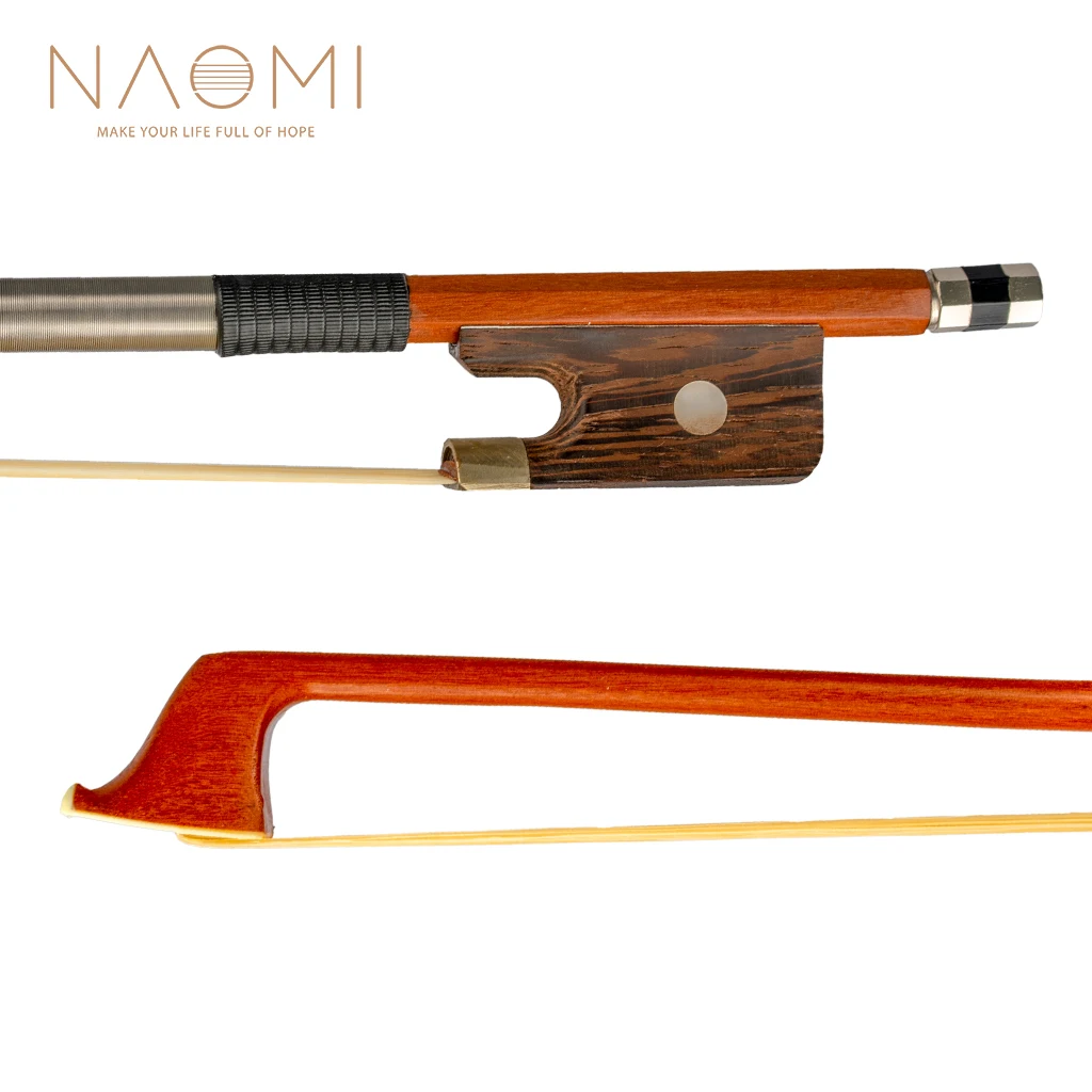 thumbnail image 2 of Violin Bow 4/4 VINGOBOW Pernambuco Size - Concert Level, Ebony Frog, Natural White Horsehair, Great Balance & Response Pernambuco Violin Bow 2 of 12