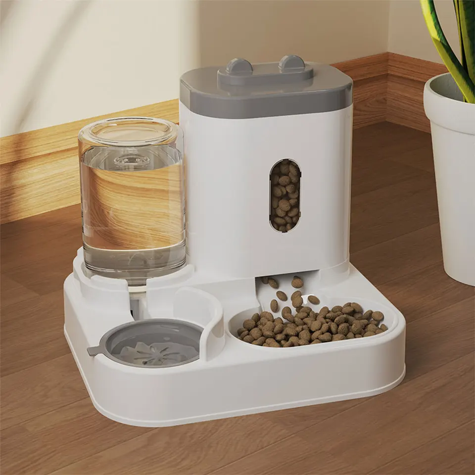 Automatic 2 in 1 Cat Food and Water Feeder