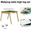 Travel Portable Mahjong Table with Chinese Mahjong Tiles Set Mahjong Game Set for Outdoor Camping Dormitory 3