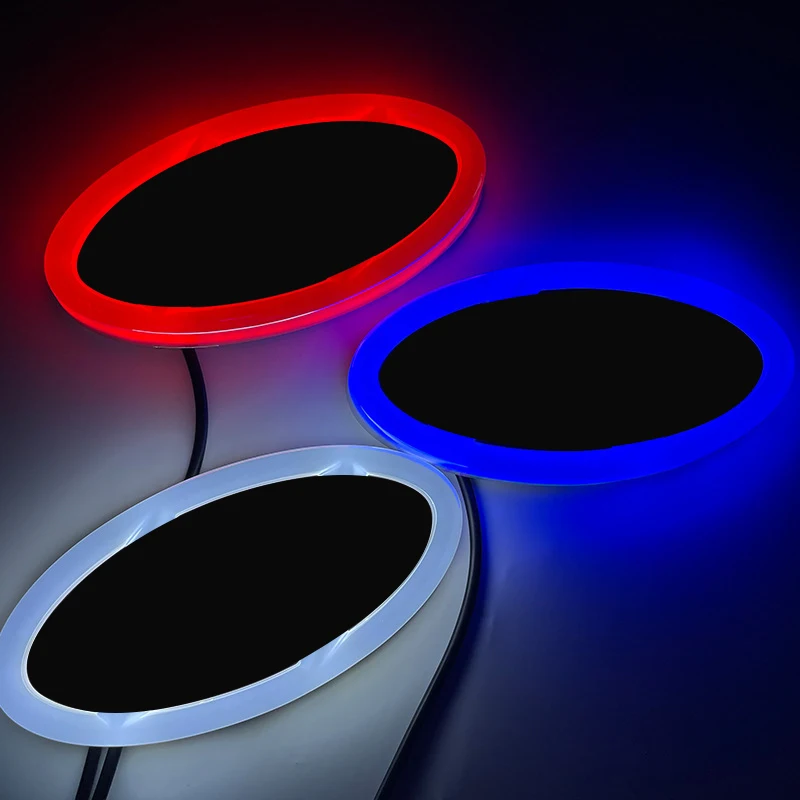 

4D Car Front Grille Trunk Logo LED Light Retrofit Light For IX35 I30 SONATA TUCSON SANTAFE GENESIS COUPE HYUNDAI LED emblems