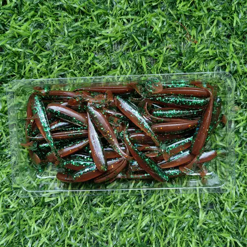50PCS Micro Soft Fishing Lures 0.35g/35mm T-tail Worm Lure Small Artificial Bait Jig Wobblers Bass Pike Fishing Tackle - Image 11