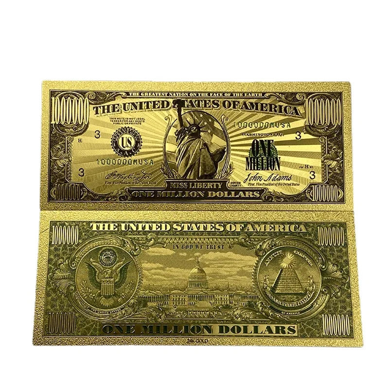 36 Types America Banknote Dollar Banknote in 24K Gold Plated For Collection commemorative banknotes gold plated banknote