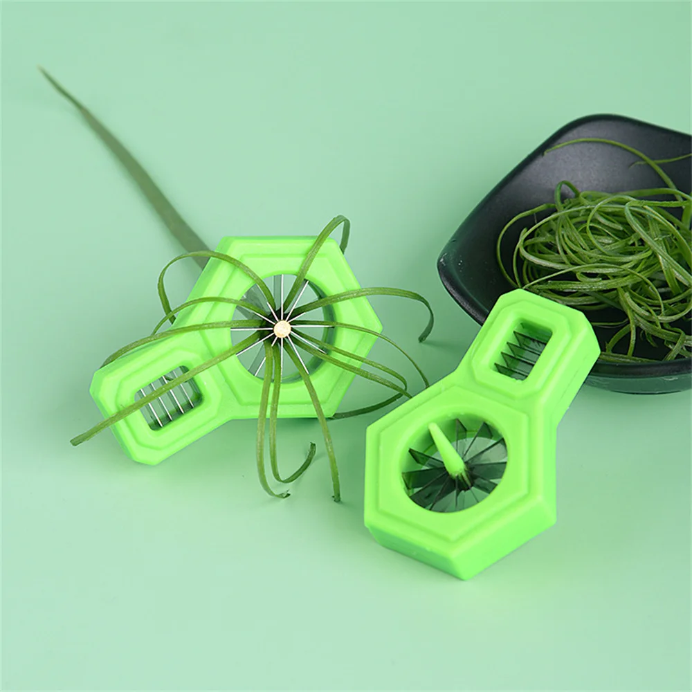 Sharp Scallion Slicer Shredding Easy Washing Household Kitchen Shredding Tool Shredded Scallion Cutter Stainless Steel