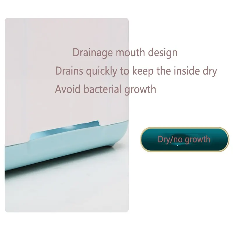 Creative Home Desktop Storage Box Bathroom Finishing Grid Storage Box Plastic Toothbrush Rack Washstand Storage Box 6
