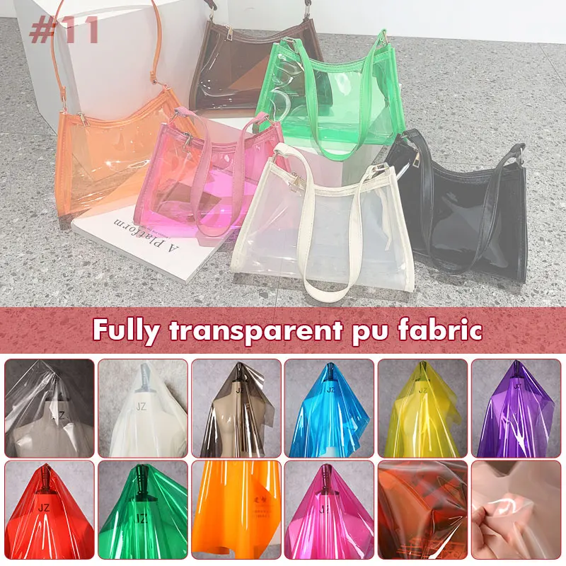 Transparent TPU Fabric Multicolour PVC Plastic Film DIY Waterproof