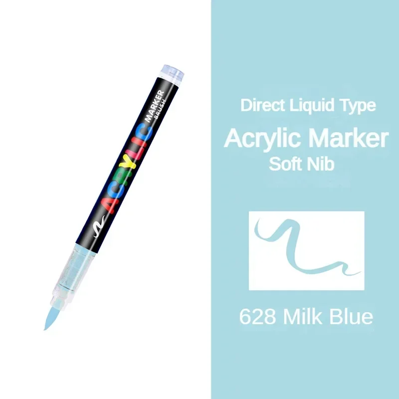 Vibrant 16-Color Acrylic Paint Brush Pens for Creative DIY Art Projects