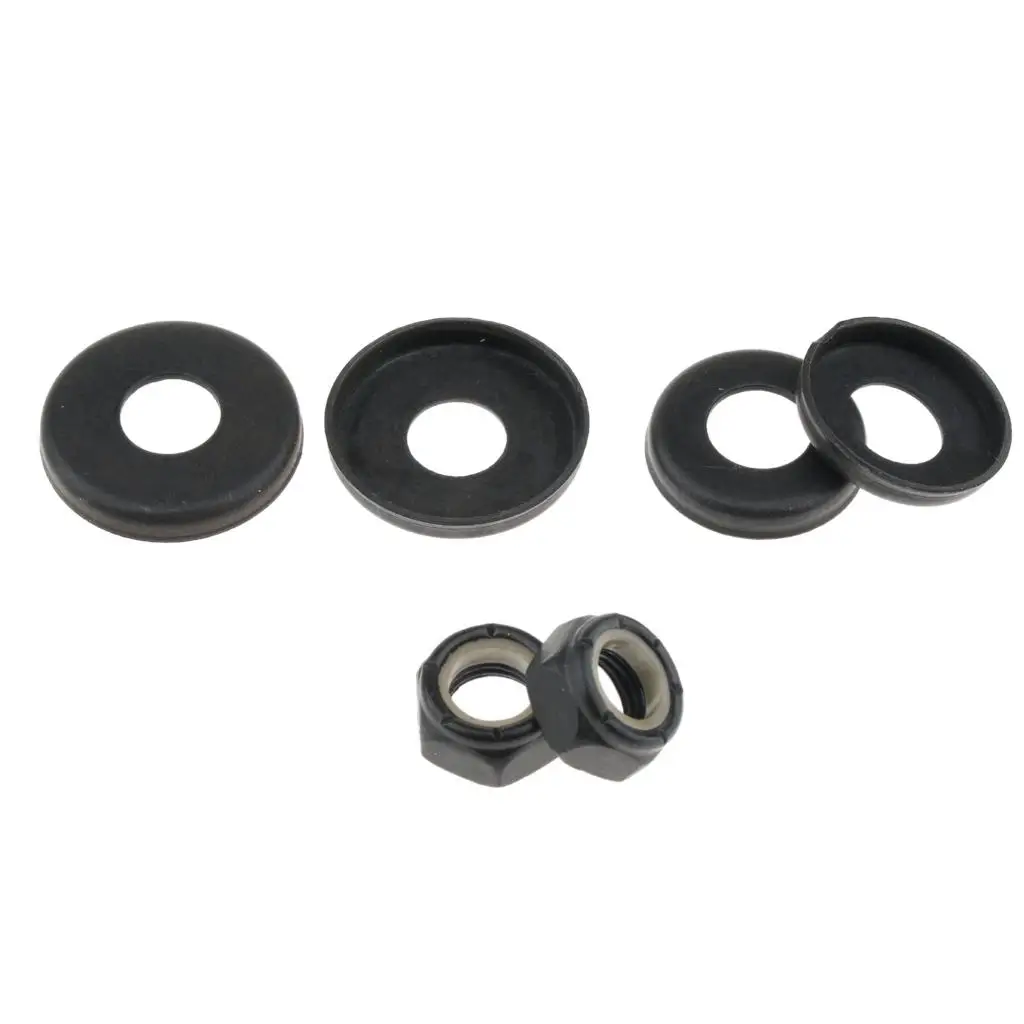 

2x 4pcs Replacement Skateboard Truck Bushings Washers Cup Gasket with Nuts Hardware
