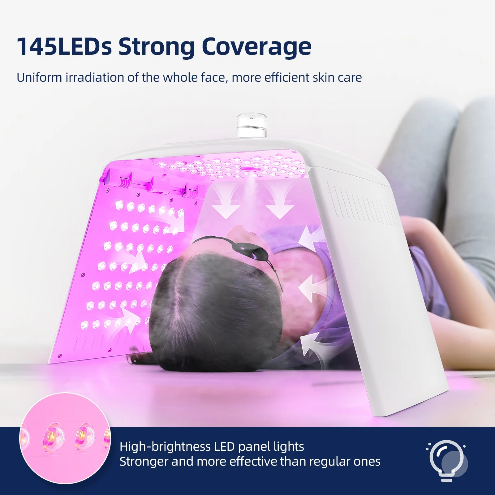 7 Colors LED Face Mask PDT Equipment SPA Facial Spray Device Skin Rejuvenation Light Facial Body Beauty Machines For Skin Care