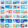 Soft Baby Crinkle Book Set, Bath Books,Nontoxic Fabric Soft Cloth Books For Babies,Early Education Toys 2
