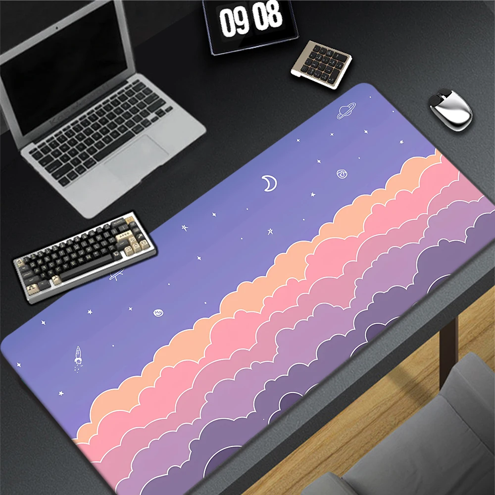 

Forest Landscape Mou Pad Large Game Mouse Mat Gaming Mousepad Speed Keyboard Pads Rubber Table Carpet Gamer Deskmat 900x400mm