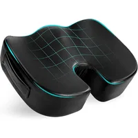 Luxury Seat Cushion, 4 Inch Extra Thick Memory Foam for Pressure Relief, Sciatica, Tailbone Pain & Back Pain Relief, Multi-Use 1