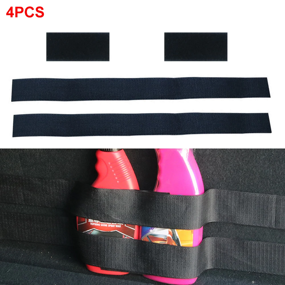 Elastic Car Trunk Organizer 4pcs Universal 59/10.9cm Nonwovens Fixing Belt Storage Bag Tapes elastic belt,trunk elastic belt