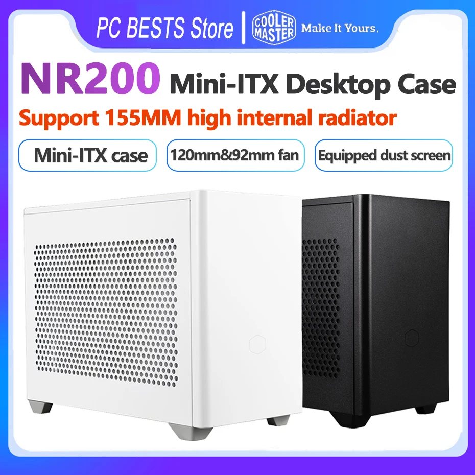 Cooler Master NR200 White Small Form Factor Mini-ITX Case