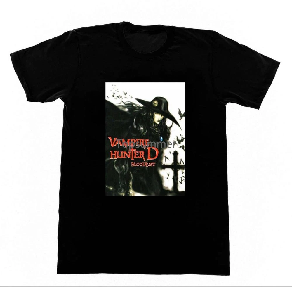 2018 Summer Style Vampire Hunter D Blood Lust Shirt Ani8 Tshirt Japanamation Dracula Goth Vendita Calda Abbigliamento Casual