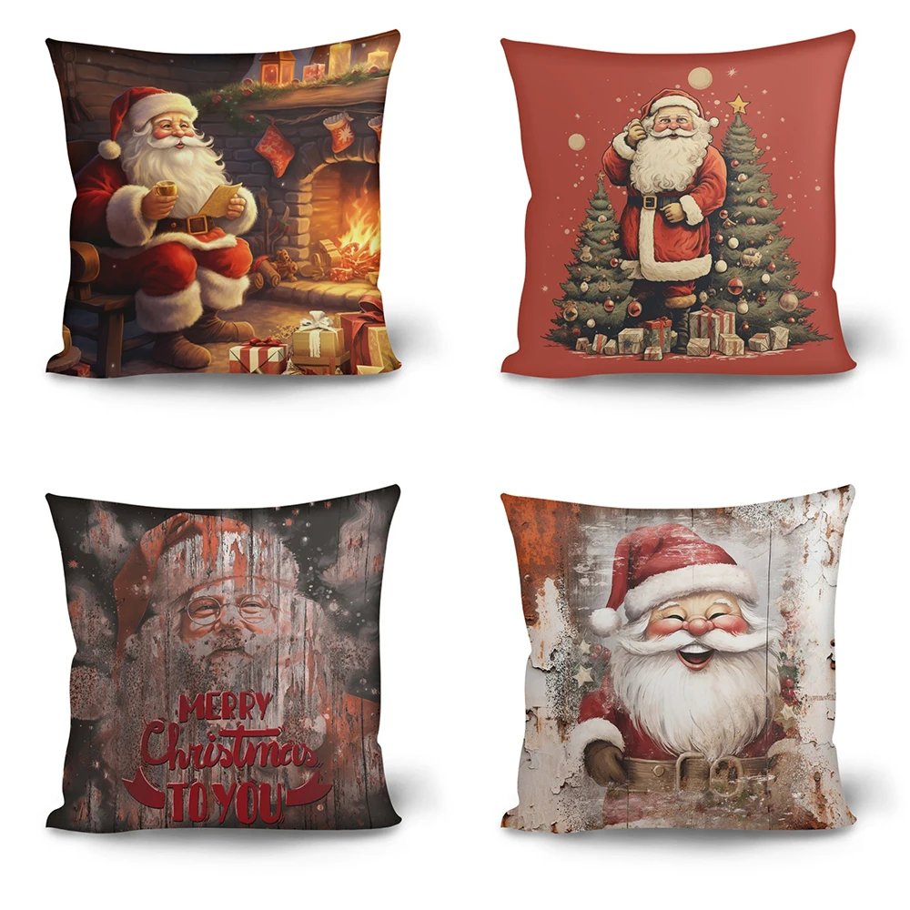 

Xmas Gifts Removable Pillow Cover for Women Ladies Home Decor High Quality Soft Skin-Friendly Square Pillowcase Merry Christmas
