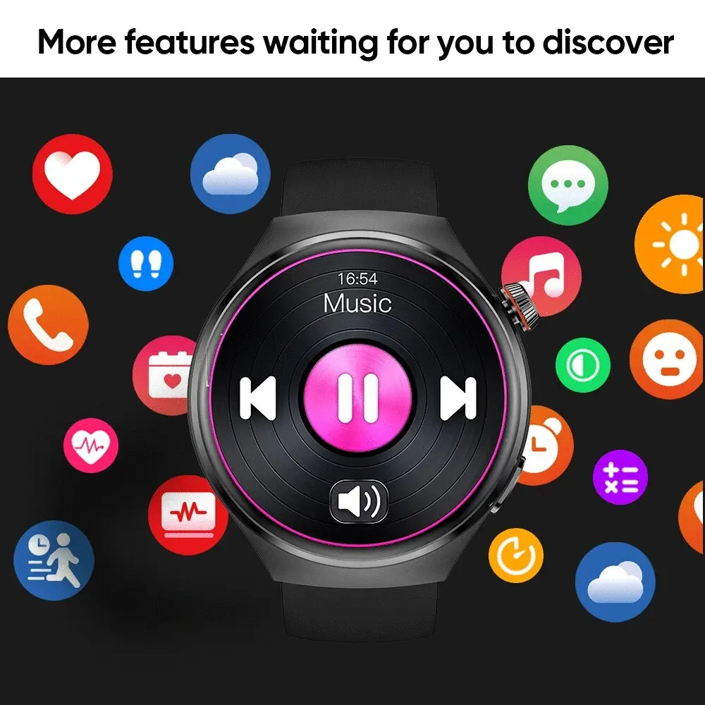 SENBONO AMOLED 466*466 HD ȭ ɹڼ,  ȭ,   Ʈġ, 2024 , GPS , NFC Ʈ ġ 