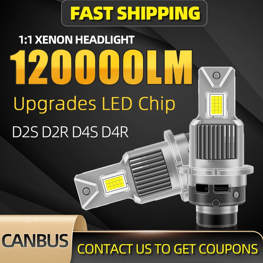 2Pcs-120000LM-LED-D2S-D4S-Car-Headlights-D2R-D4R-Bulbs-with-Canbus-CSP ...