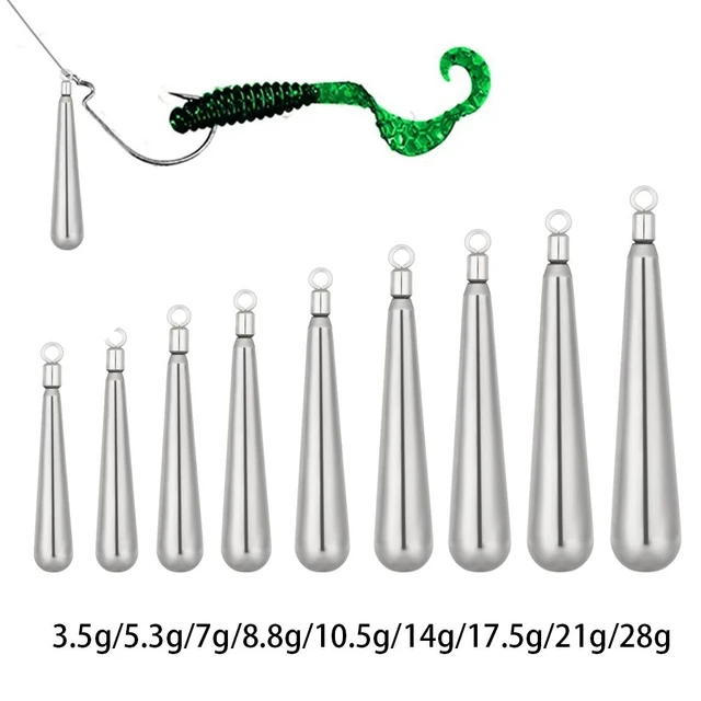 3.5g-28g Weights Additional Weight Line Sinkers Hook Connector Fishing  Tungsten fall Sinker - AliExpress