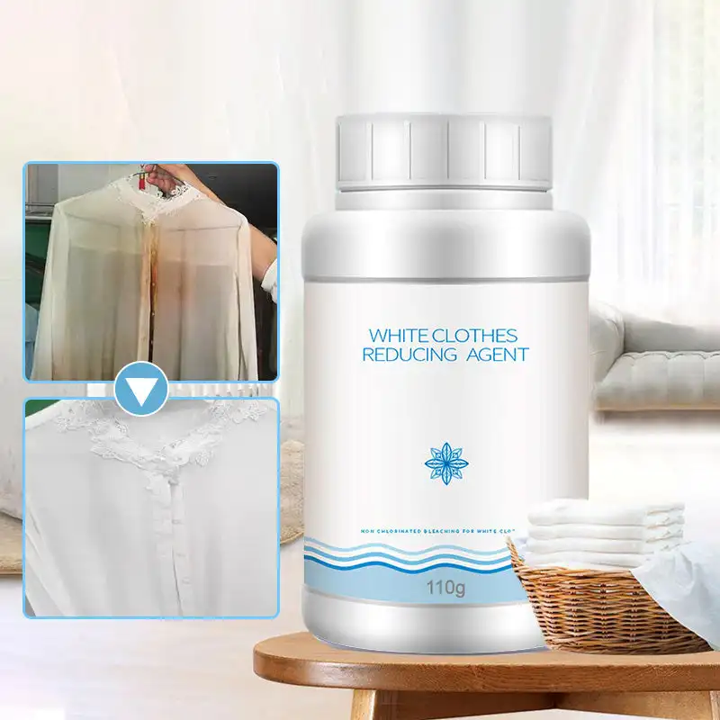 110g Bleach Foam Powder White Clothes Reducing Agent Laundry Bleach Detergent Remove Dyeing Whitening Stains
