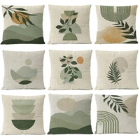 Home Decor Boho Leaves Sun Moon Pillow Cover Geometric Abstract Flowers Floral Cushion Throw Pillow Case Living Room Decorative 1