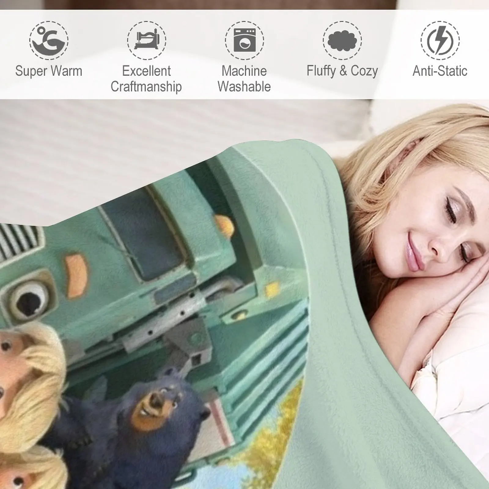 Trash Truck Netflix animation movie Throw Blanket Thermal Blanket Decorative Blankets Luxury Blanket