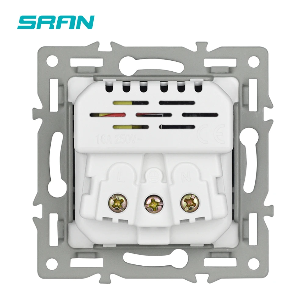 SRAN EU Socket With Usb c Module Accessories With Iron Plate And Iron Claw Suitable For SRAN F Series 82mm Panels