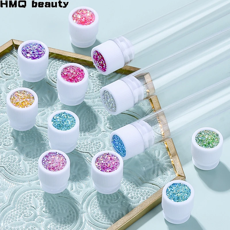 

Reusable Eyebrow Brush Tube Eye Lash Brush Replaceable Mascara Wands Dust-proof Sparkling Diamond Eyelash Extension Makeup Tools