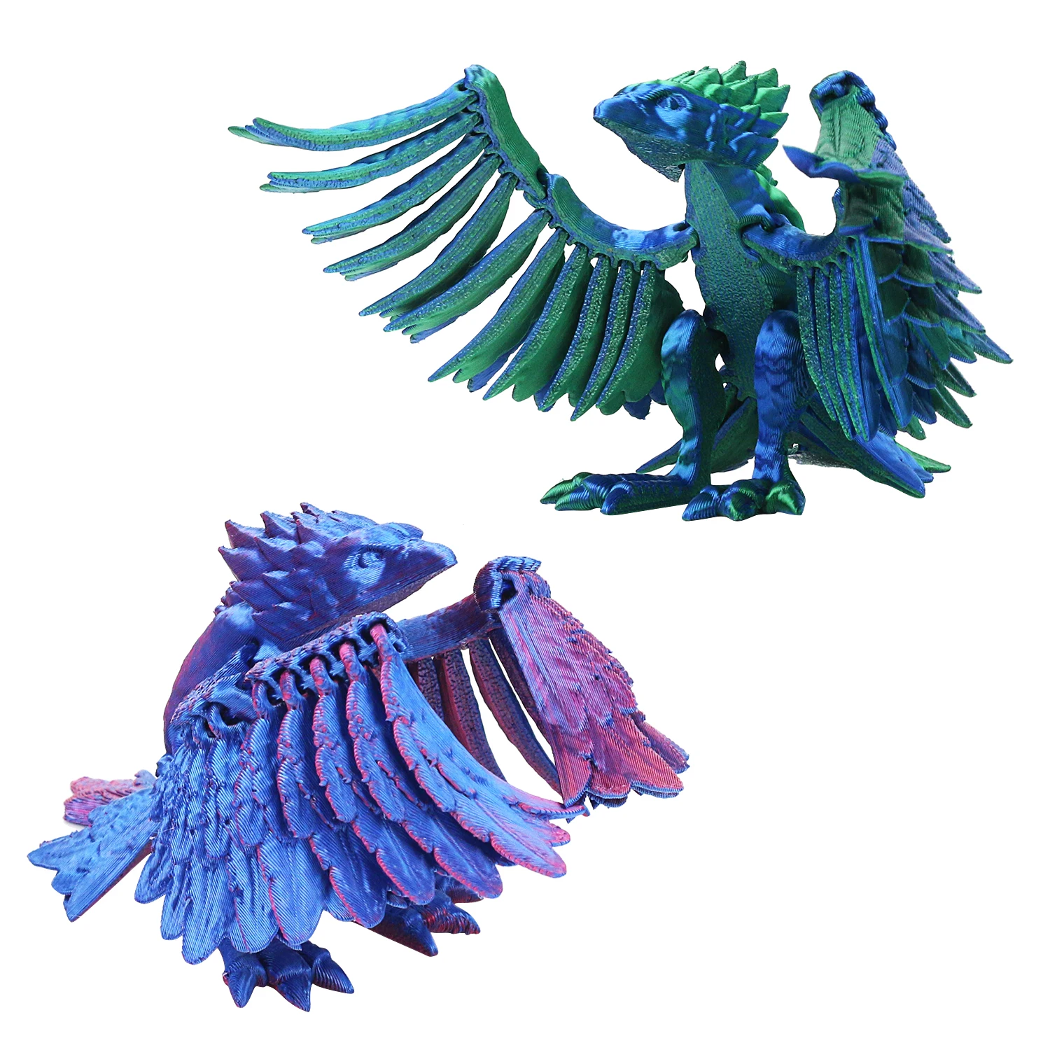 Phoenix Divine Bird Joint Movable Creative Handmade Model New Unique Gift Pressure Relief Toy 3