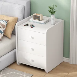 Mesita de noche de lujo para el hogar, mueble de dormitorio moderno con 1/2/3 cajones, armario de almacenamiento