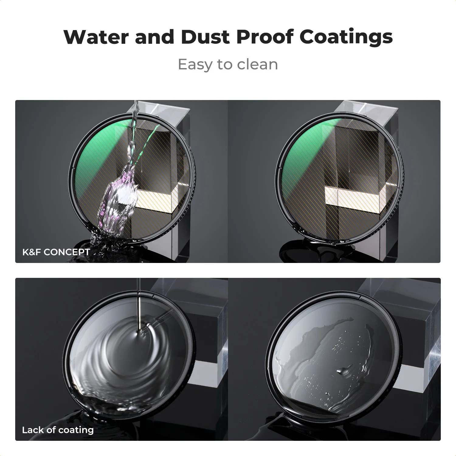 K&F Concept 67mm Gold Streak 2mm Filter 77mm 82mm Science Fiction Special Effect Filter NANO-X 49mm 52mm 55mm 58mm 62mm 72mm 6