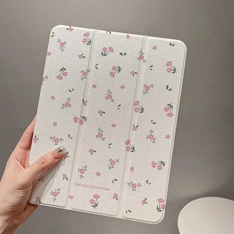 Floral Pattern Flip Smart Cover