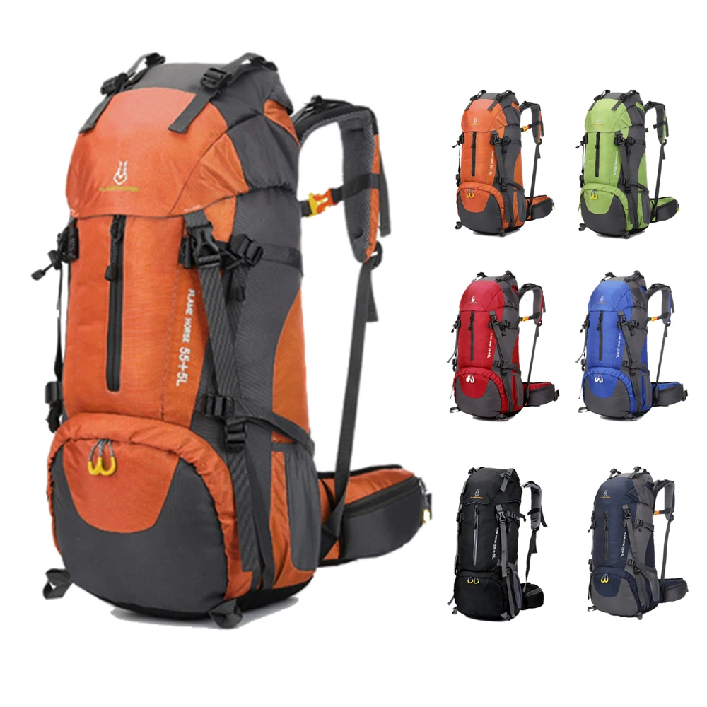 

Desert&Fox 60L Camping Backpack Sturdy Hiking Mountaineering Rucksack New Multi-pocketed Climbing Bags Strong Bearing Capacity