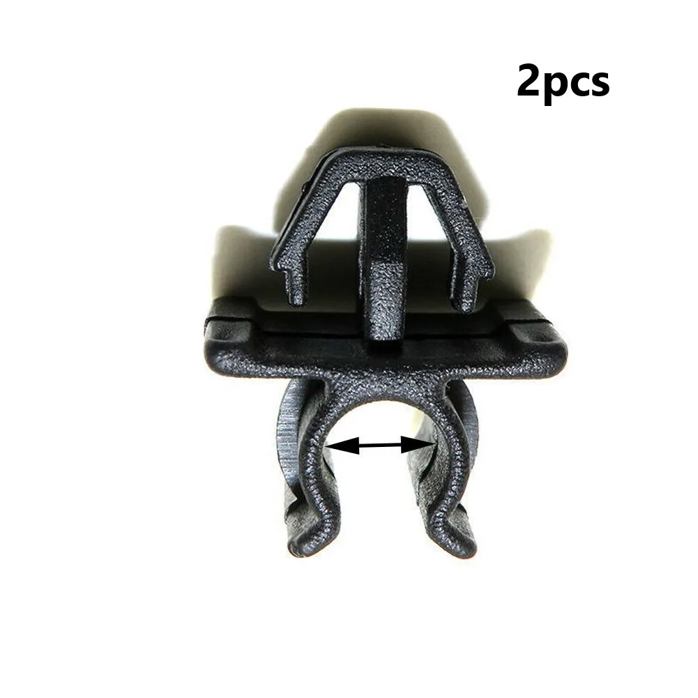 

2pcs Plastic Black Car Hood Prop Rod Clip For Nissan Plastic Black GOOD QUALITY Fastener Retainer Car Accessories Hight Quailtly