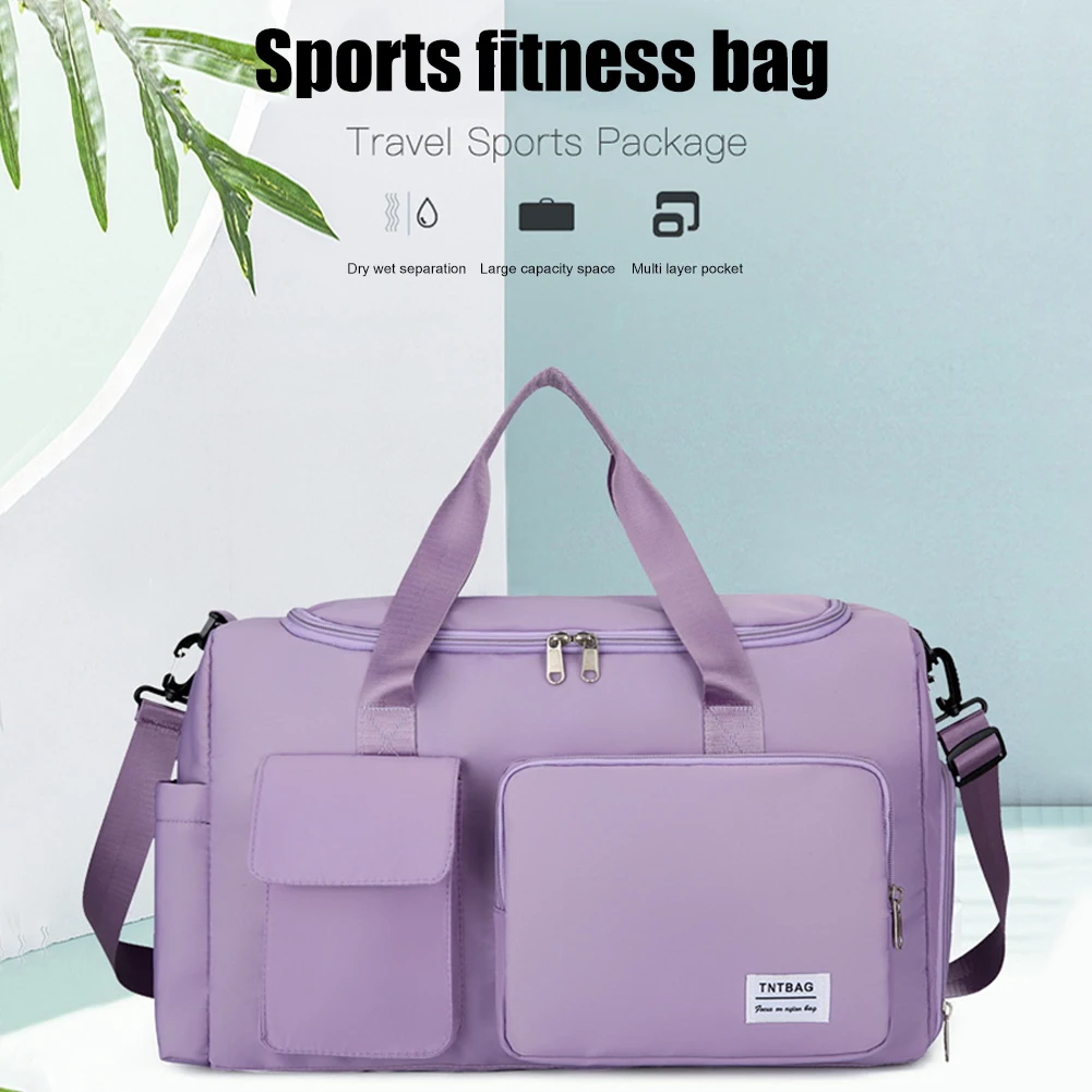 

Вместительная сумка-тоут через плечо, спортивные дамские сумки для путешествий, выходных, спортзала