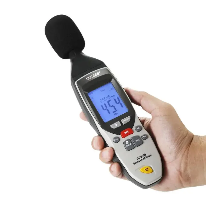 DT-855 Handheld Portable High-precision Noise Detector, Sound Level Meter, Sound Volume Decibel Test Recorder 4