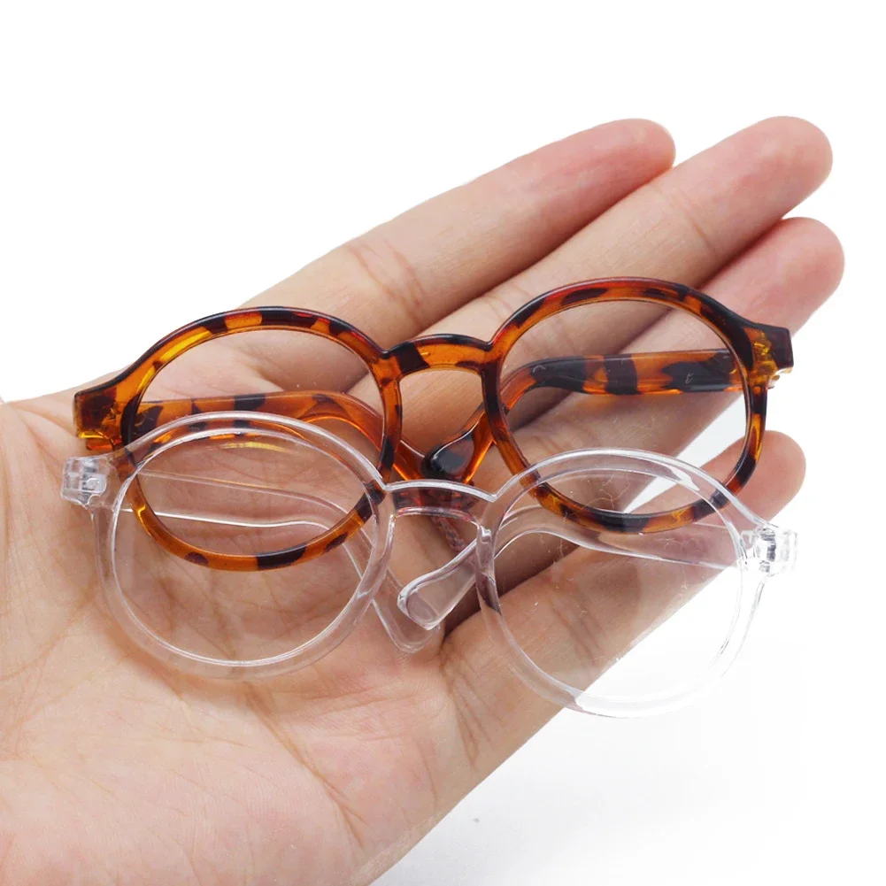 Labubu 6.5cm Transparent Doll Glasses – Plastic Eyewear for 1/8, 1/6, 1/3 & 1/4 BJD, MSD Plush & EXO Dolls 3