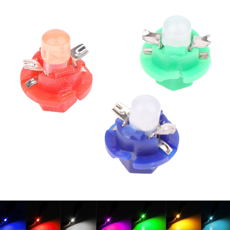 B8.4D BX8.4D Instrument Panel DC 12V Indicator Lamp Light Vehicle White Blue Green 10PCS B8.4 LED Car Cob Dash Board Bulb