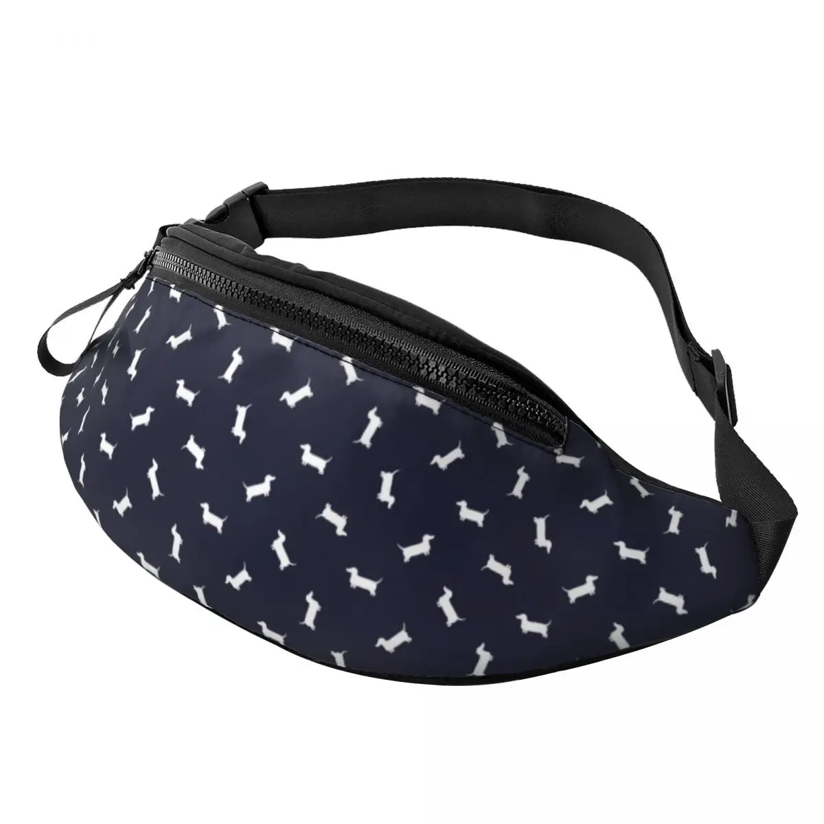 DachshundCartoonPatternFannyPackforWomenMenCoolWienerSausage