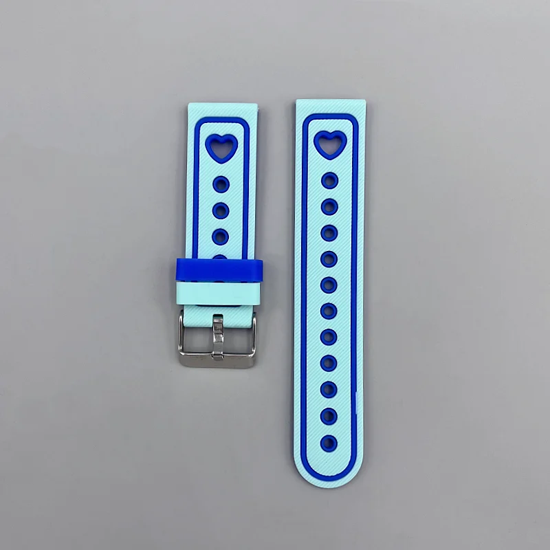 Children's Waterproof Silicone Sport Watch Band - Adjustable 20mm Strap