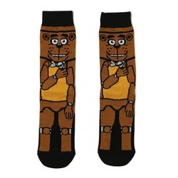 Adult Five Nights At Freddy's Themed Cartoon Anime Socks - Cute Kawaii Gift with Cotton Sweat Absorption (FNAF - 2)